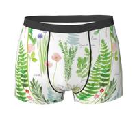 Intimo da Uomo Springtime Herb Garden Mutande Boxer Confortevole Boxer da Uomo Traspirante Boxer Elasticizzato per Gym Quotidiano Regalo S
