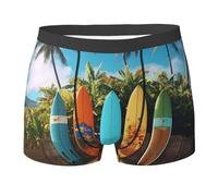 Intimo da Uomo Surf's Up Surfboard Boxer da Uomo Traspirante Mutande Boxer Confezione Boxer Elasticizzato per Quotidiano Regalo Indossare Tutti I Giorni