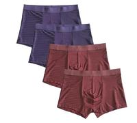 Intimo da Uomo Taglie Forti Slip da Uomo per Taglie Forti4 Pz/lotto 10XL Boxer Brief XXXXL Pantaloncini Di Grandi Dimensioni Traspiranti Della Biancheria Intima 5XL 6XL 7XL 8XL-Blu Rosso-XXXL-4pcs