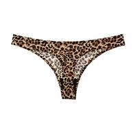 Intimo Invernale Donna Bikini Mutandine Pizzo Morbido Mutandine Donna Lattice Intimo Uomo, marrone, L