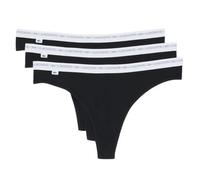 Intimo Lacoste Elastic Cotton Thongs 3P - lyse/burgundy/black - Nero (L)