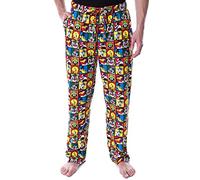 INTIMO Looney Tunes Men's Character Grid Allover Print Sleep Lounge Pajama Pants (M)