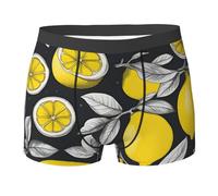 Intimo Maschile Stampa con Motivo A Limone Confortevoli Pantaloncini Resistente Boxer da Uomo Intimo per attività Commerciale Ciclismo Uso Quotidiano L