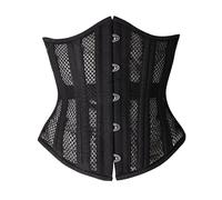 Intimo Modellante Informale in Stile Cortigiano da Donna, Modello Sotto il Seno, in Raso Elegante, Stile Steampunk, Questo Corpetto Elegante e Gotico è Versatile e Adatto a Diverse Occasioni
