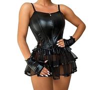 Intimo Sexy Completo Intimo Donna Seducente Sexy Body Vestitini Hot Vestito Completino Hard Con Buco Lingerie Sensuale Tutina Minigonna Pelle Manette Abbigliamento Saldi Doll Punk X Sesso Aperto 3Xl