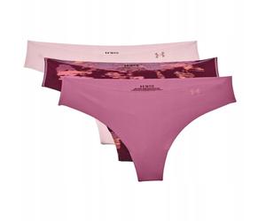 Intimo Under Armour PS Thong 3Pack Print - pace pink/dark cherry - Rosa (XS)