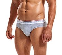 Intimo Uomo Braguitas, Calzoncillos para Hombre, Ropa Interior de, Calzoncillos, Pantalones Cortos sexis sólidos, Hombre (Grey, L) Mare Slip