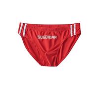 Intimo Uomo Classico Costume Da Bagno Sexy Low Rise Slip Minimalista Boxer Alla Moda, Colore: rosso, M
