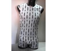 INTIMO UOMO PIGIAMA BOXER COORDINATO COMPLETO PURO COTONE TG XL PARI A 46 ITALIA