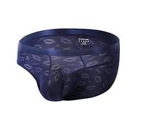 Intimo Uomo Slip Per Uomini, Slip Da Uomo Con Bulge Sacchetto di Seta Ghiaccio Jockstrap Uomo String Slip A Vita Bassa Intimo Trunks Biancheria Intimo Leggera E Traspirante, BU1, 3XL