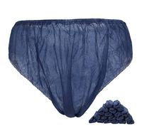 Intimo Usa e Getta, 20 Pezzi in Tessuto Non Tessuto Unisex SPA Sauna Slip Traspiranti Morbido Blu Mutandine da Viaggio per Uomo Donna un Periodo Lavabile Biancheria Intima Usa e Getta Hotel Travel Spa