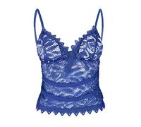 Intimoos Hot ITA Lingerie Sexy Hot Trasparente Lingerie Yoga Bra Top Cinture Reggiseno Wirefree Comfort con Giarrettiera Sexy Slip Donna Rosso Natalizio Donna Capodanno Blue XXXL