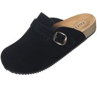 Intini Zoccoli e Sabot Uomo Donna Ciabatte in Pelle Chiuse | Pantofole Comodo, Scarpe con Adjustable chiusura, Ciabatta Sottopiede in Sughero