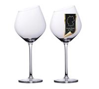 INTIRILIFE 2x bicchiere da vino con bordo moderno - capacità 470 ml - calice da vino rosso lavabile in lavastoviglie in vetro cristallo antiurto