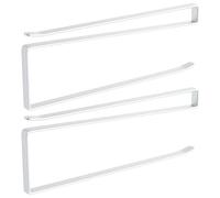 Intirilife 2x portarotolo di carta in Bianco - Supporto plug-in moderno salvaspazio a forma di Z per rotoli di carta e altri oggetti