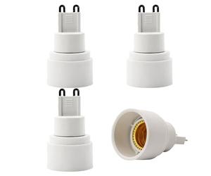 INTIRILIFE Adattatore da G9 a E14 in BIANCO- adattatore per lampada 4x per la conversione da lampada E14 a attacco G9- set di 4 convertitori per attacco lampada Lampade LED lampade a incandescenza