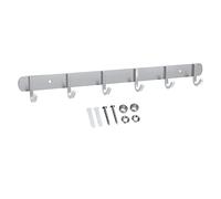 INTIRILIFE Appendiabiti in Acciaio Inox Modell D - 6 Gancio - Appendiabiti da Parete attaccapanni da Muro in 5 Diversi Modelli