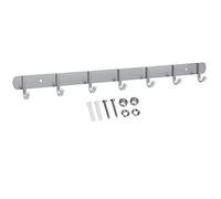 INTIRILIFE Appendiabiti in Acciaio Inox Modell D - 7 Gancio - Appendiabiti da Parete attaccapanni da Muro in 5 Diversi Modelli