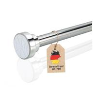 INTIRILIFE Asta telescopica Argento 60-105 cm- Asta Estensibile, in Acciaio Inox, Regolabile, Antiscivolo, Versatile Senza forare e avvitare- Asta a Morsetto Asta per Tende Doccia Asta per Tende