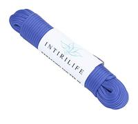 INTIRILIFE Corda da 31 m in Nylon per Esterni, Colore Blu, Lunghezza 31 m e Spessore 4 mm, Corda Paracord antistrappo e Robusta, con 7 Fili, Versatile per Il Giardino e così Via.