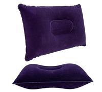 INTIRILIFE Cuscino Gonfiabile in Lila - 32 x 21 cm- Cuscino Gonfiabile Rettangolare con Forma ergonomica- Sonno Confortevole- Materiale Morbido, Perfetto per Il Campeggio, Le Escursioni, i Viaggi