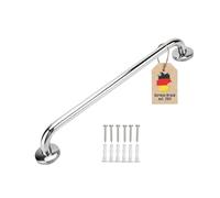 INTIRILIFE portasalviette in Acciaio Inox lucidato a Specchio - Lunghezza 40 cm e Diametro Asta 19 mm per Foratura - portasalviette Porta Asciugamani Bagno Sauna Cucina, Montaggio a Parete