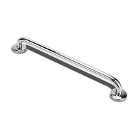 INTIRILIFE portasalviette in Acciaio Inox lucidato a Specchio - Lunghezza 50 cm e Diametro Asta 19 mm per Foratura - portasalviette Porta Asciugamani Bagno Sauna Cucina, Montaggio a Parete