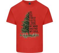 Into The Forest Maglietta Trekking Hiking Per Bambini Ragazzi E Ragazze