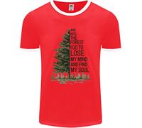 Into The Forest Outdoors Trekking Hiking Uomo Ringer T-Shirt FotL