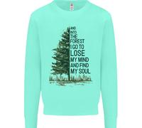Into The Forest Outdoors Trekking Hiking Uomo Sweatshirt Jumper