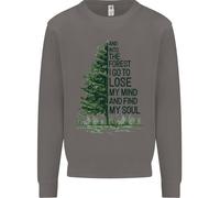 Into The Forest Outdoors Trekking Hiking Uomo Sweatshirt Jumper