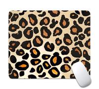 Into The Wild Leopard Print Case Tappetino Mouse Confortevole Tappetini per Il Mouse Bordo Cucito Mousepad per Casa Laptop Ufficio 25X30Cm