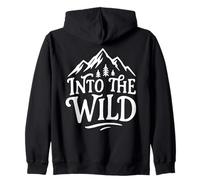 Into The Wild Mountain Escursionismo Camping Explorer Avventura Felpa con Cappuccio
