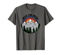 Into the wild Outdoor Camping Retro Maglietta
