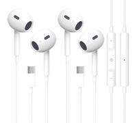 INTOBAS 2 Pack Cuffie USB C per iPhone 16/15 con Microfono, Hi-Fi Stereo Auricolari USB C con filo In-Ear Cuffie, Compatibile con iPhone 16/15/Plus/Pro/Pro Max