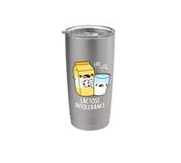 Intolleranza al lattosio Funny Milk Pun Bicchiere termico in acciaio inox doppia parete