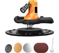 Intonacatrice Murale 2800 RPM, Lucidatrice Murale 2-in-1 con Disco 380 mm | Miscelatore per Calcestruzzo 1680W con Controllo a 6 Velocità e Cavo 4 m per Malta, Stucco, Vernice e Intonaco(yellow)