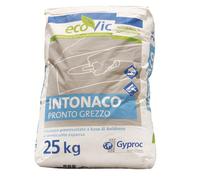 Intonaco Base Gesso e Vermiculite espansa PRONTO GREZZO ecoVIc in sacco da 25 kg