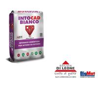 Intonaco premiscelato bianco INTOCAD fibrato malta a base cemento sacco da 25 Kg
