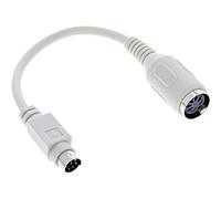 Intos Inline 39340 - Cavo Adattatore per Tastiera, 5 Poli, Presa DIN a PS/2, Lunghezza: ca. 10 cm