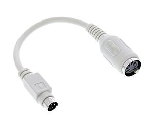 Intos Inline 39340 - Cavo Adattatore per Tastiera, 5 Poli, Presa DIN a PS/2, Lunghezza: ca. 10 cm