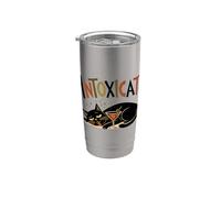 Intoxicat - Cocktail retrò | Lounge Tiki moderna di metà secolo Bicchiere termico in acciaio inox doppia parete