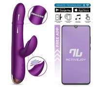 InToYou App Series Sendel Up&Down Beads Ring & Pulsation App Vibrator Purple