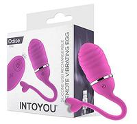 INTOYOU HUEVO VIBRADOR CONTROL REMOTO ODISE USB SILICONA ROSA