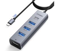 intpw Hub da USB C a USB A, cavo lungo 4 porte di tipo C, hub USB 3.0, 5 Gbps, in alluminio, multiporta, hub USB C per laptop, Mac, iPad, PC (1 m (5 in 1, BC))