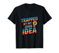 Intrappolato dalla mia Idea Got Trapped Funny Trap Meme Maglietta