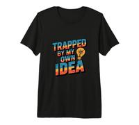 Intrappolato dalla mia Idea Got Trapped Funny Trap Meme Maglietta Premium