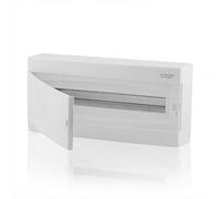 Intratec Centralino da Incasso Esterno 1 Fila - IP40 Quadro Elettrico per 24 Moduli con Porta Trasparente per Facile Installazione in Casa e in Ambienti Professionali - 503 x 236 x 112 mm