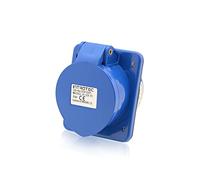 Intratec presa da incasso inclinata CEE 32A 230V 3 poli IP44 6h blu/grigio IEC60309, qualità industriale