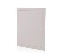 Intratec Quadro Elettrico da Incasso 2 File - Centralino di Distribuzione IP40 per 24 Moduli con Porta Metallica Bianca e Guida DIN per Impianti Elettrici Interni - 346 × 94 × 592 mm